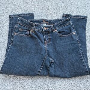 Cache black jeans capri sz 0